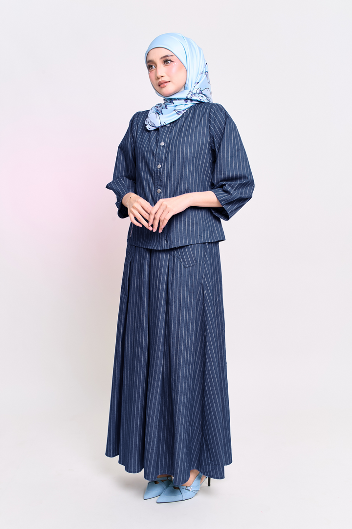 Francisca Cotton Striped Blouse