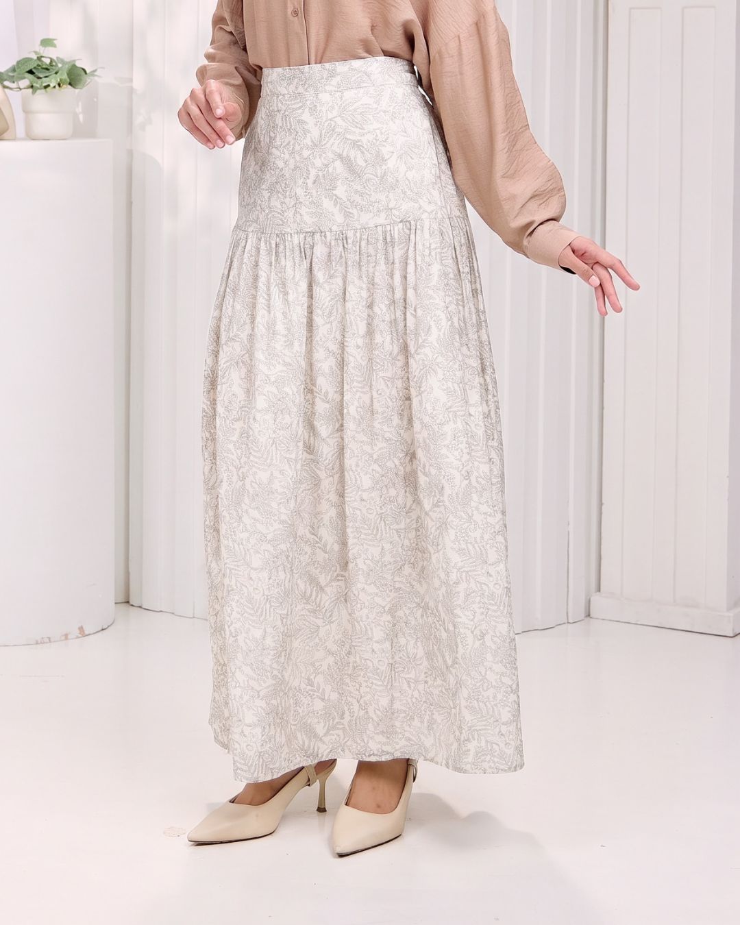 Raina Cotton Mixed Skirt