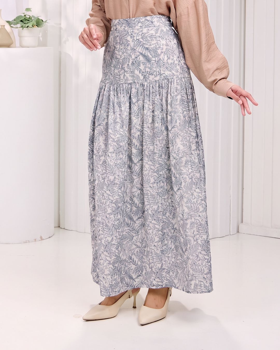 Raina Cotton Mixed Skirt