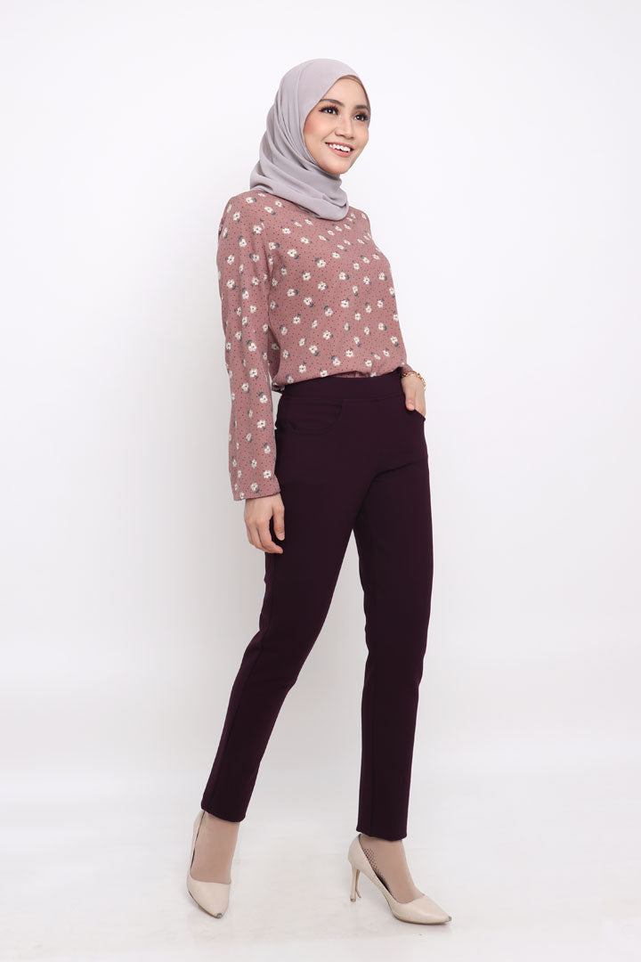 Layla Skinny Pant Dark Purple