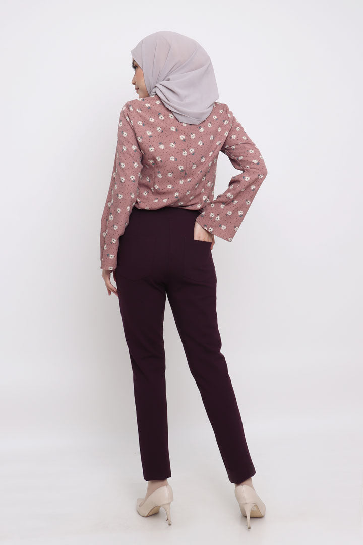 Layla Skinny Pant Dark Purple