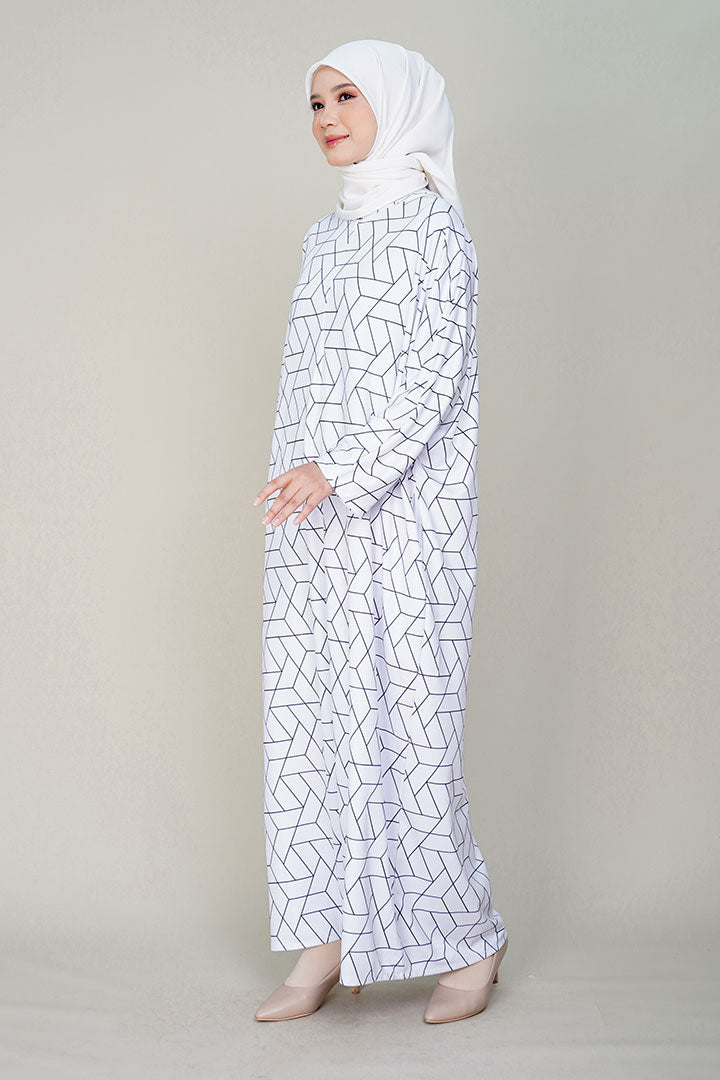 Ayesha Kaftan White