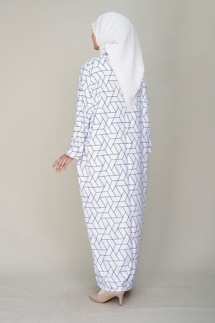 Ayesha Kaftan White