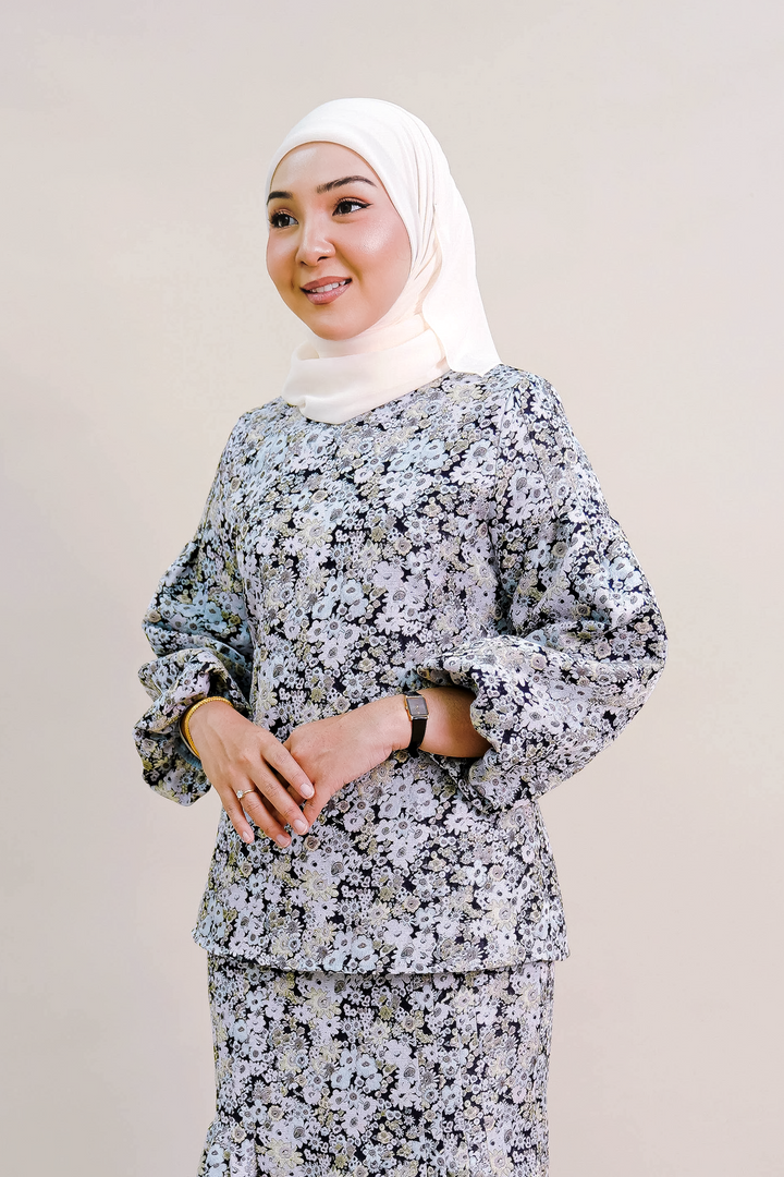 ELORA TOP FLORAL JACQUARD