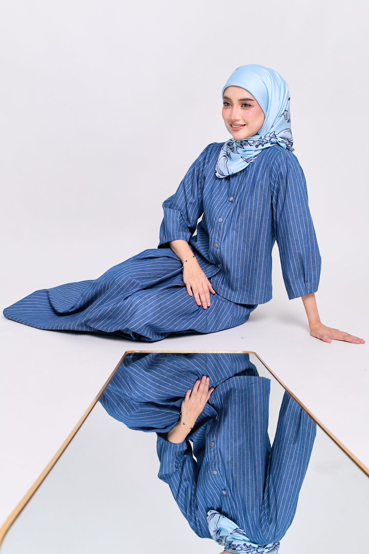 Francisca Cotton Striped Blouse