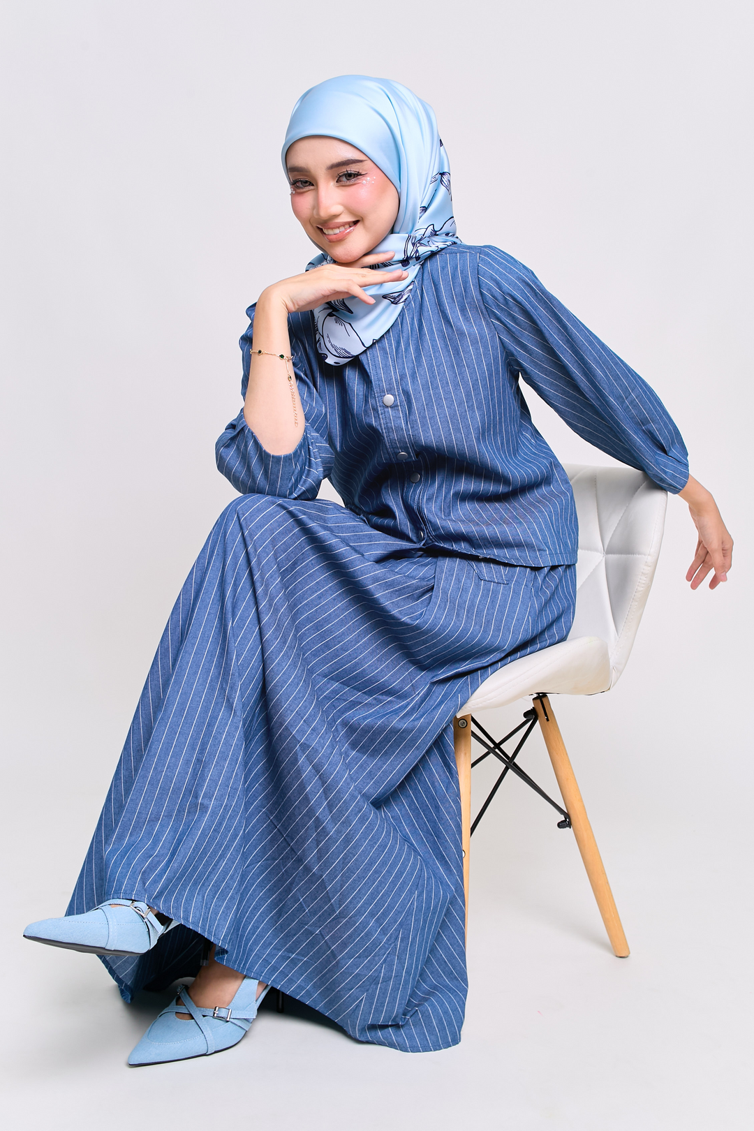Francisca Cotton Striped Blouse