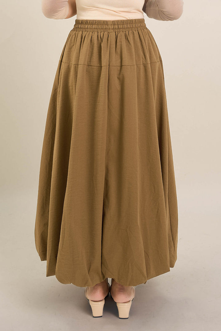 Zyla Balloon Skirt Khaki