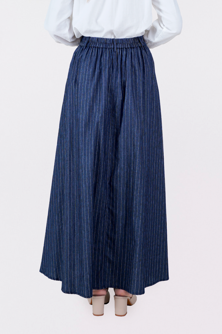 Francisca Cotton Striped Skirt