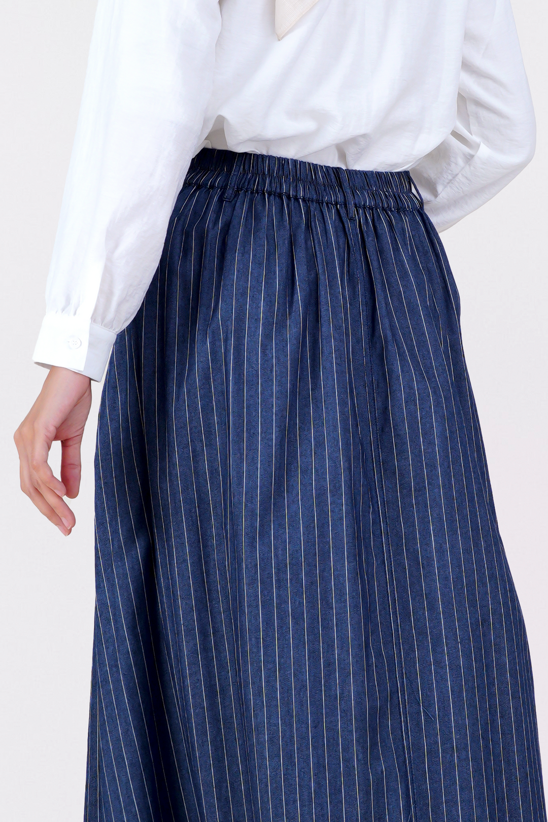 Francisca Cotton Striped Skirt