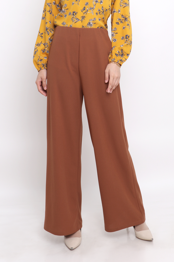 Sineen Palazzo Pants - Coffee