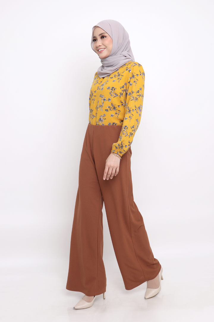Sineen Palazzo Pants - Coffee