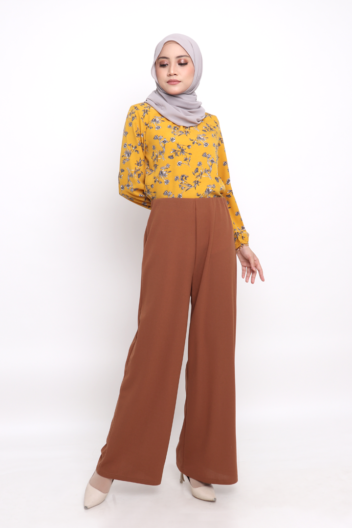 Sineen Palazzo Pants - Coffee