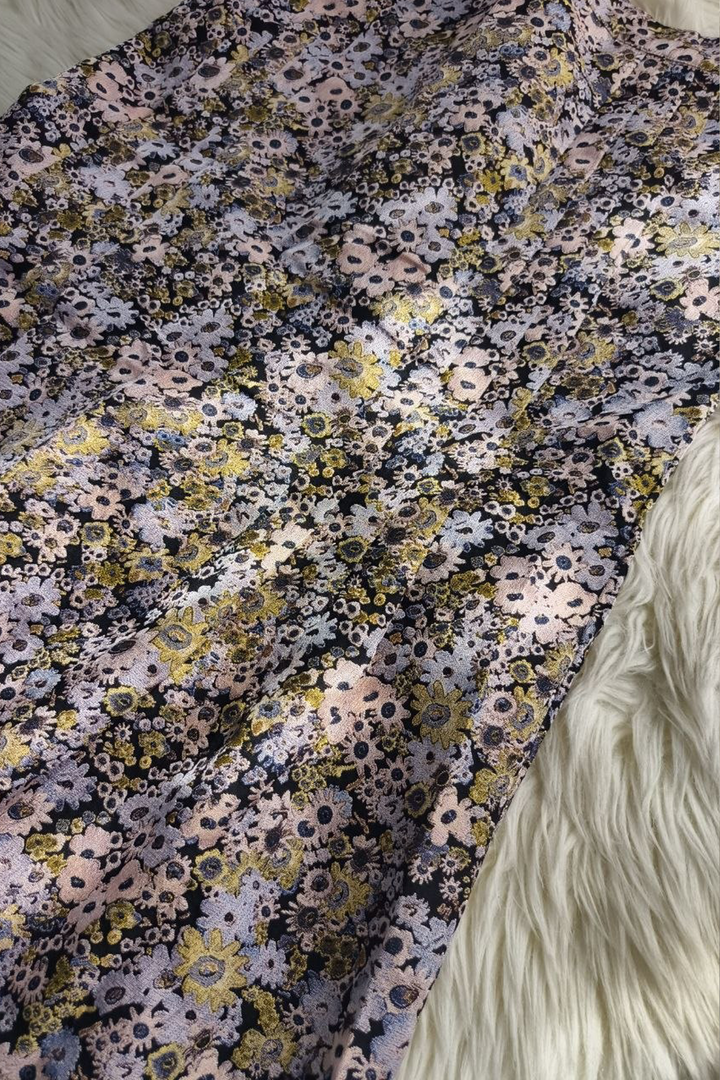 ELORA SKIRT FLORAL JACQUARD
