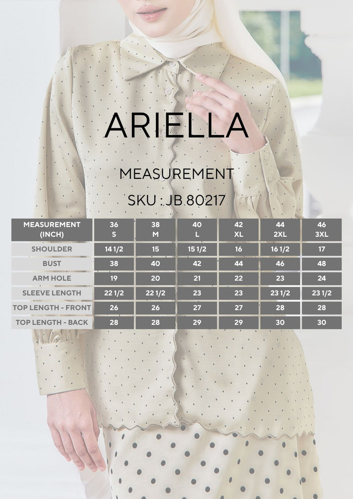 Ariella Embroidery Mini Polka Dot Blouse