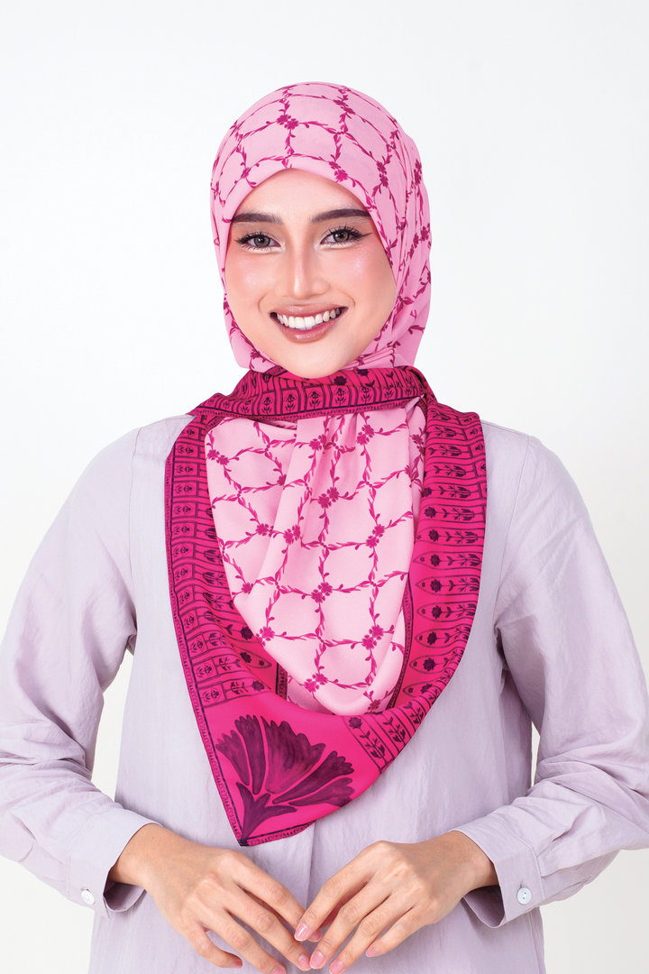 Aarya Korean Chiffon Printed Square