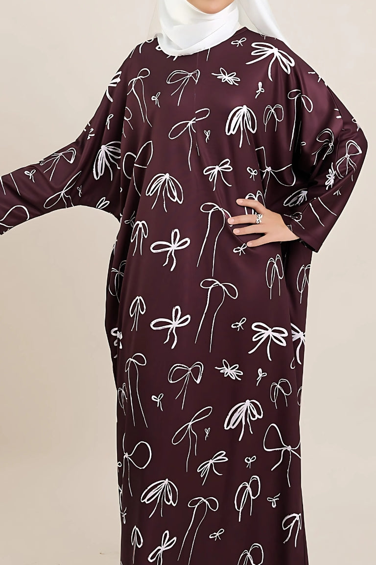 Kalisya Kaftan Maroon