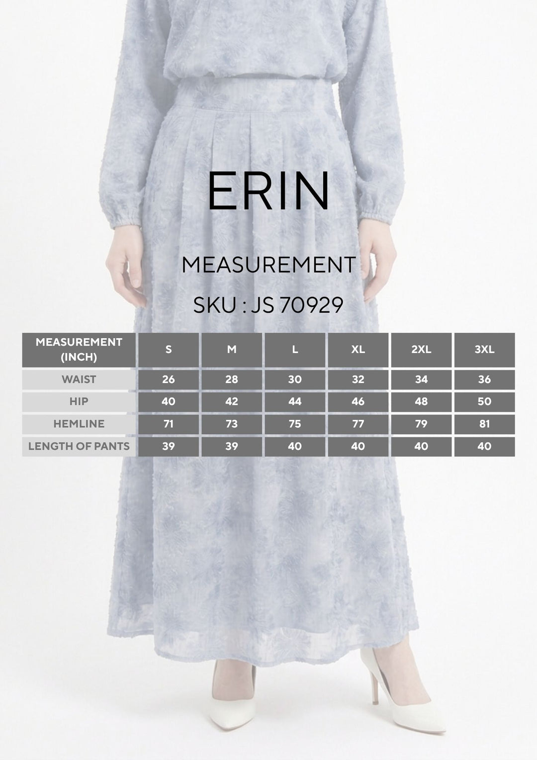Erin Chiffon Embroidered Skirt