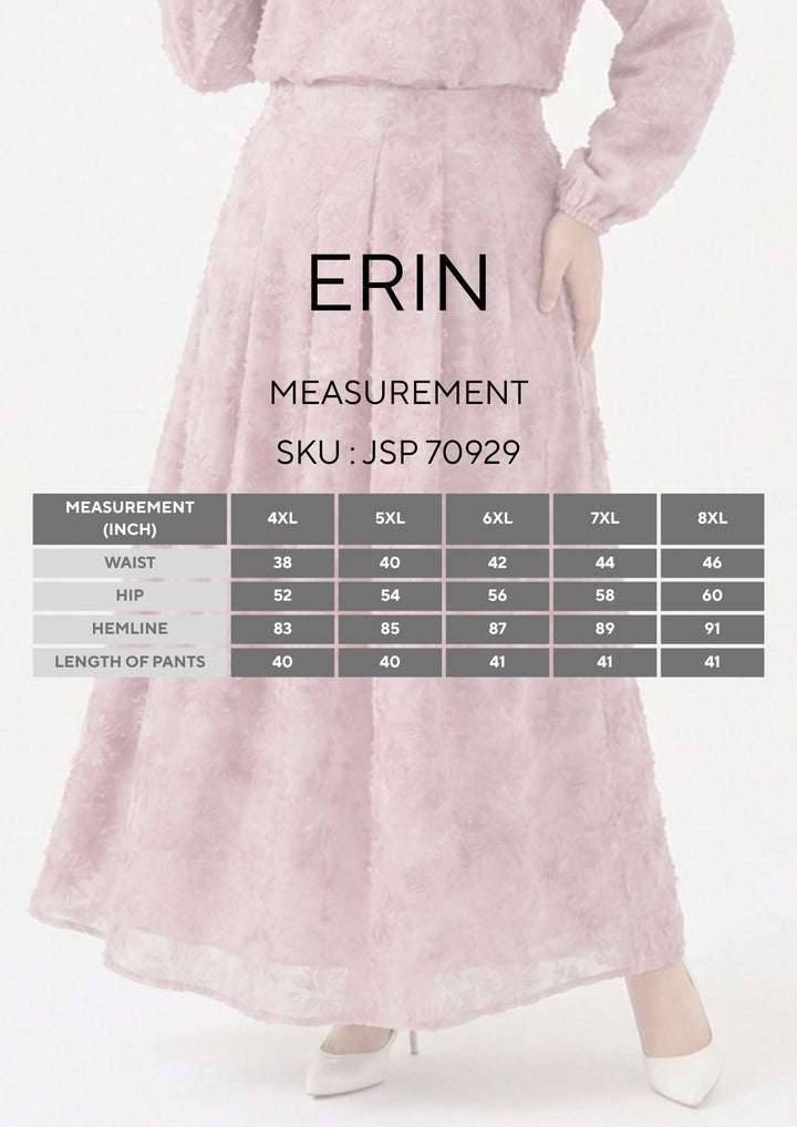 Erin Plus Chiffon Embroidered Skirt
