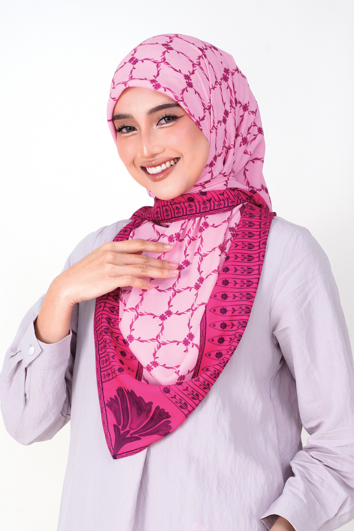 Aarya Korean Chiffon Printed Square