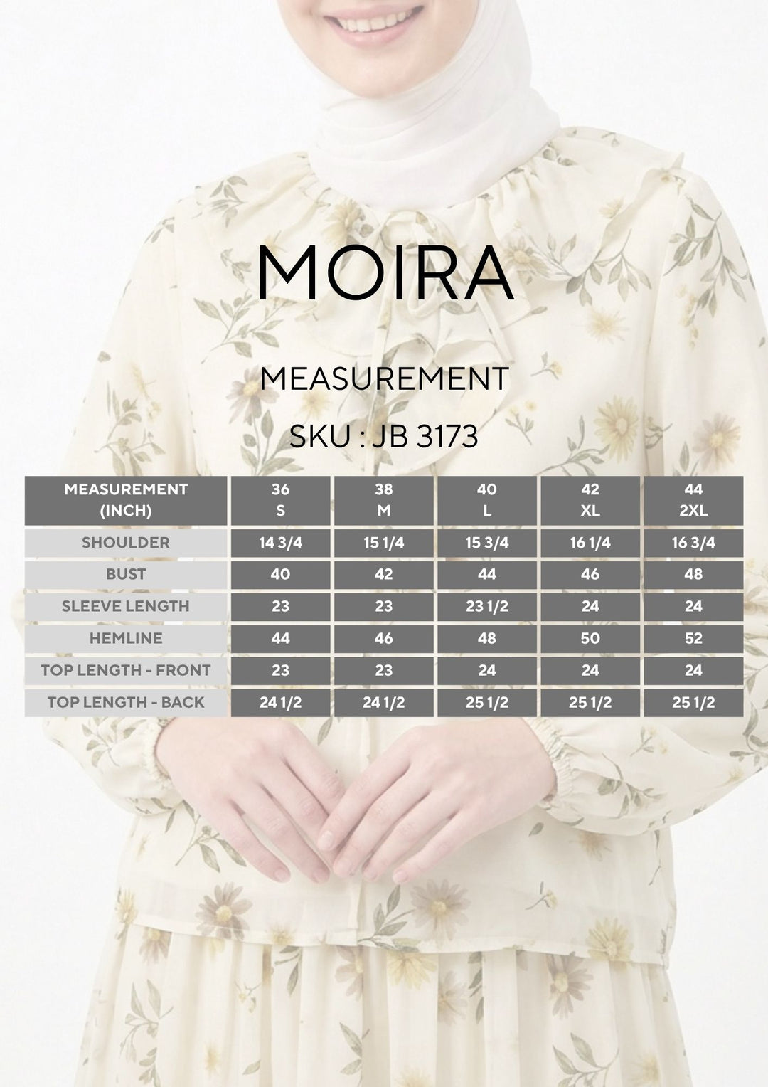 Moira Printed Chiffon Blouse (B)