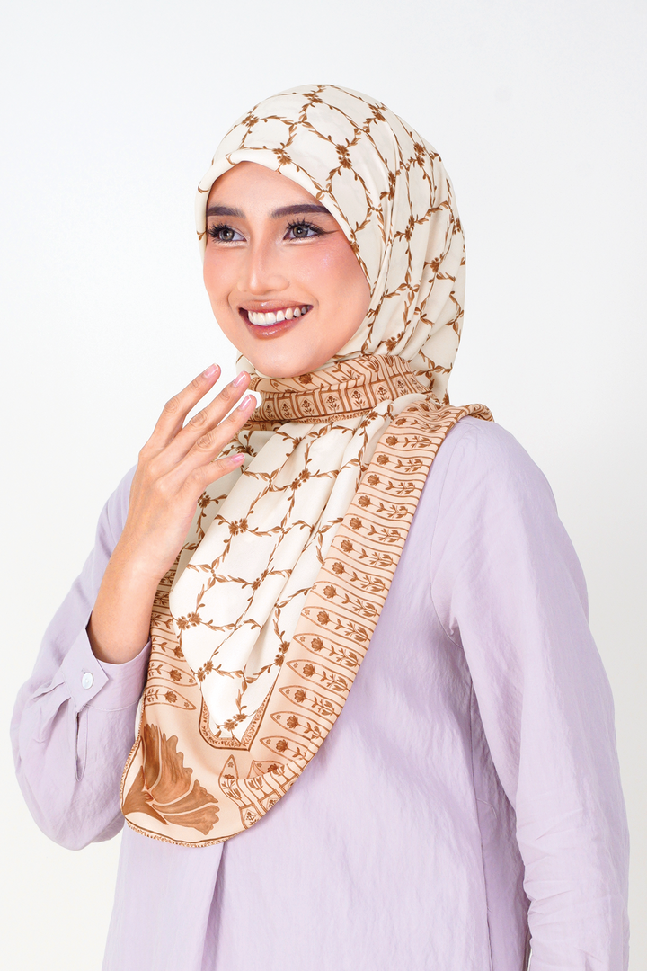 Aarya Korean Chiffon Printed Square