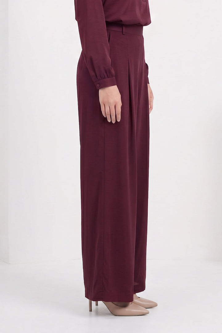 Wilda Plus Crushed Satin Pants