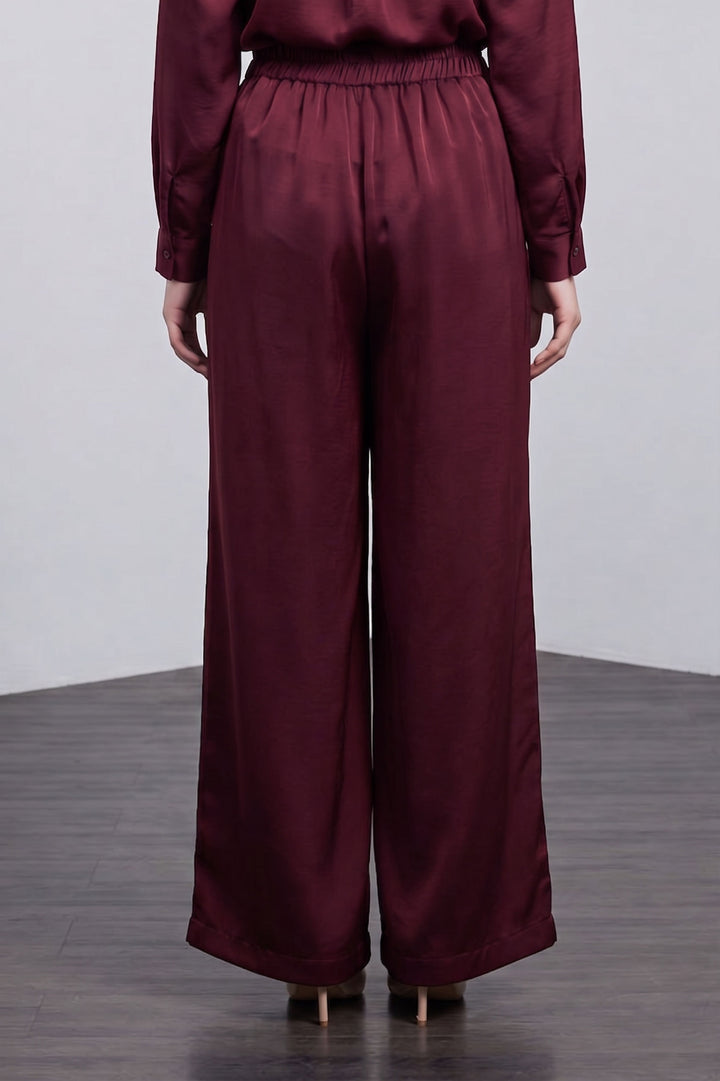 Wilda Plus Crushed Satin Pants