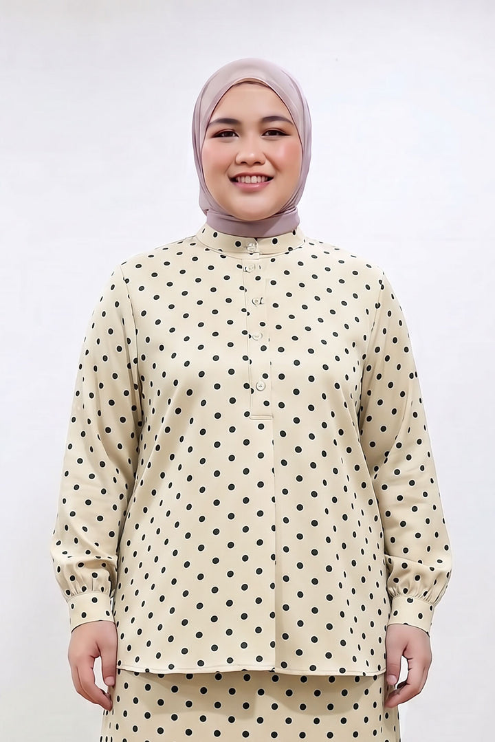 Alani Plus Polka Dot Blouse