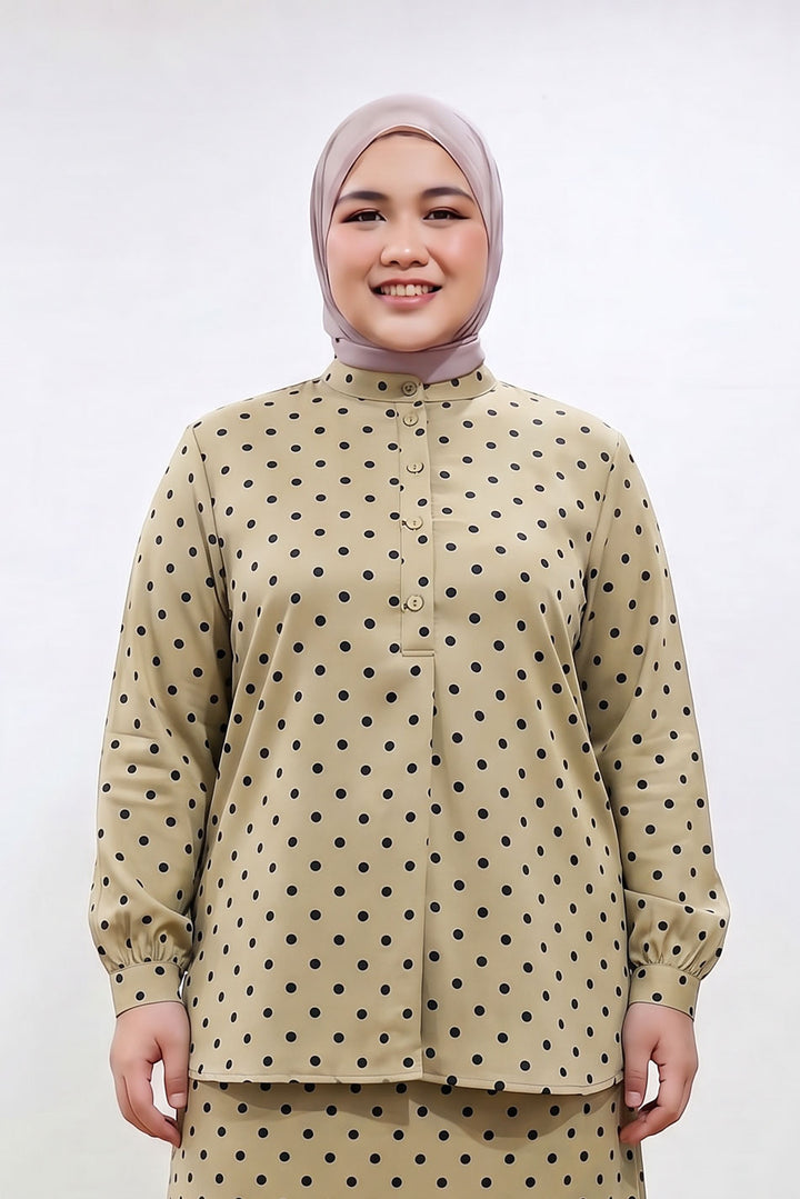 Alani Plus Polka Dot Blouse