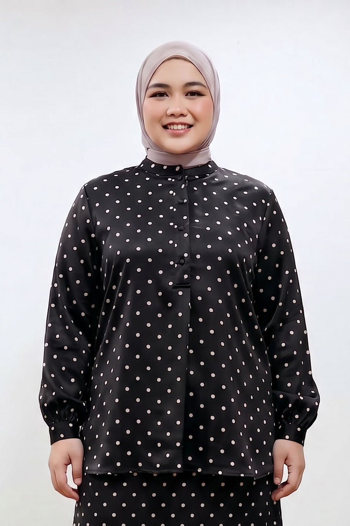 Alani Plus Polka Dot Blouse
