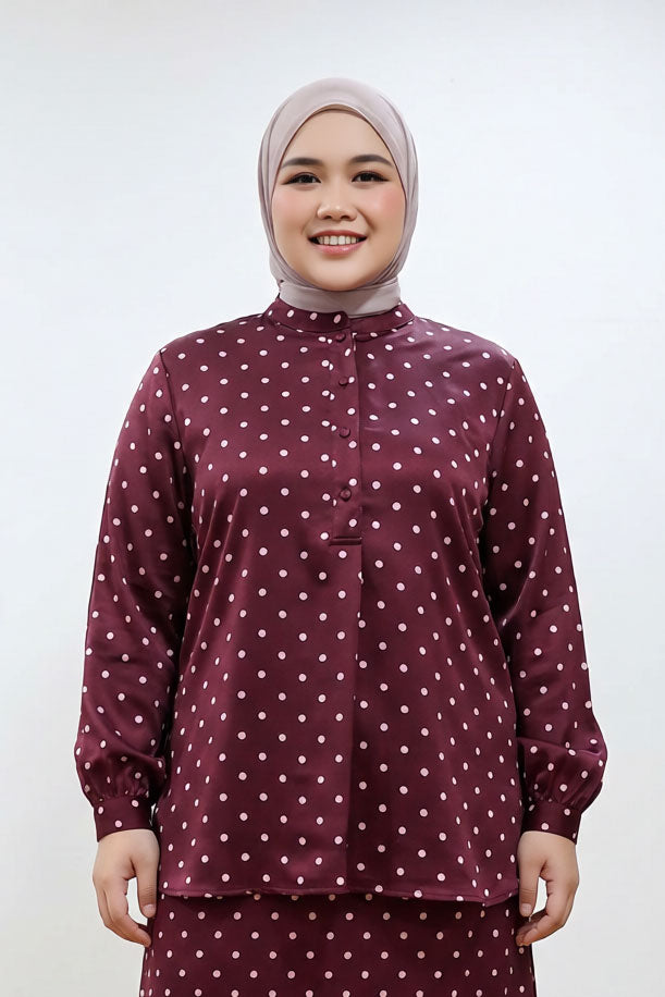 Alani Plus Polka Dot Blouse