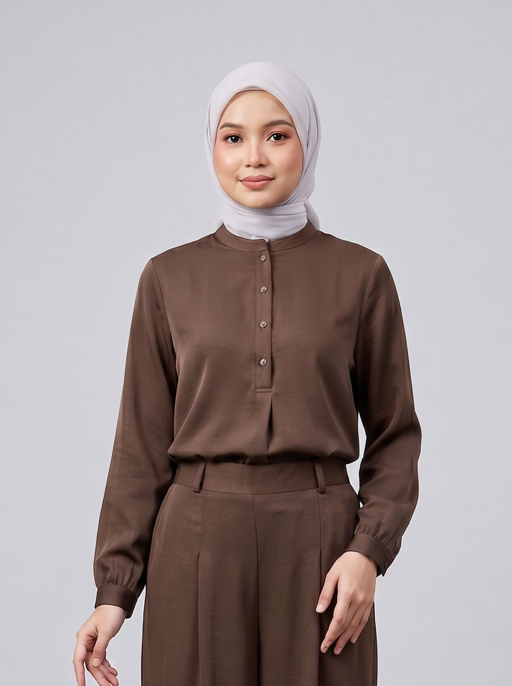 Wilda Crushed Satin Blouse