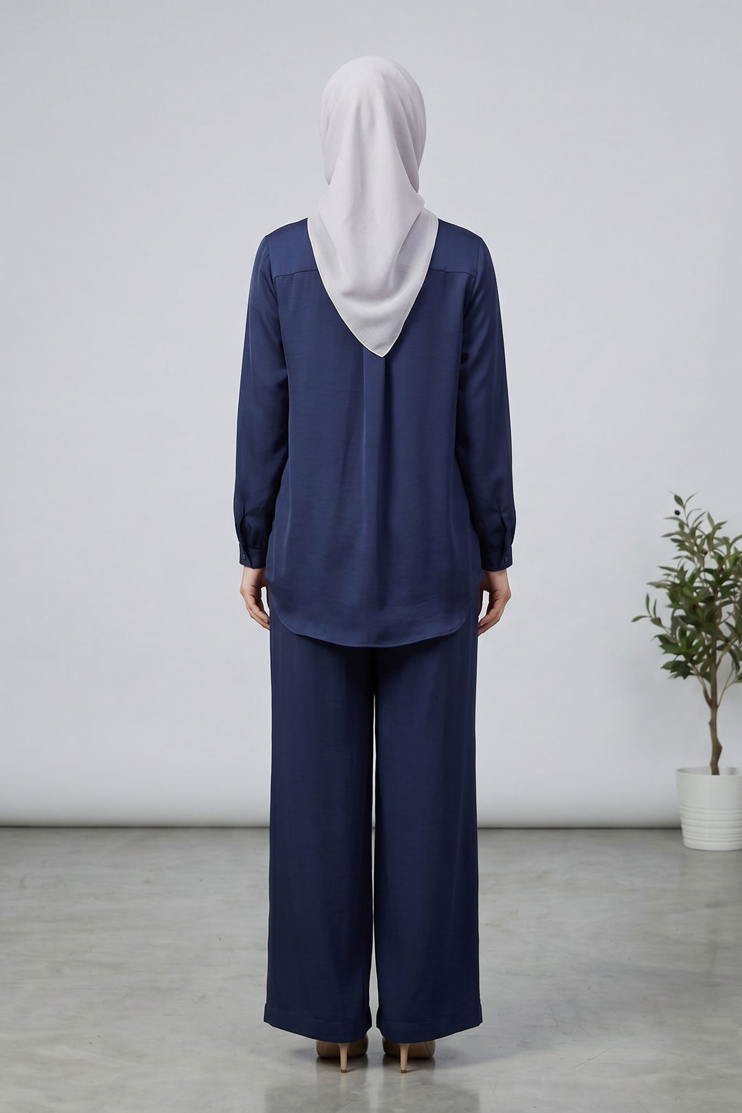 Wilda Crushed Satin Blouse
