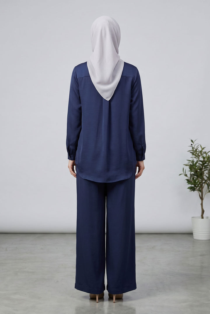 Wilda Crushed Satin Blouse