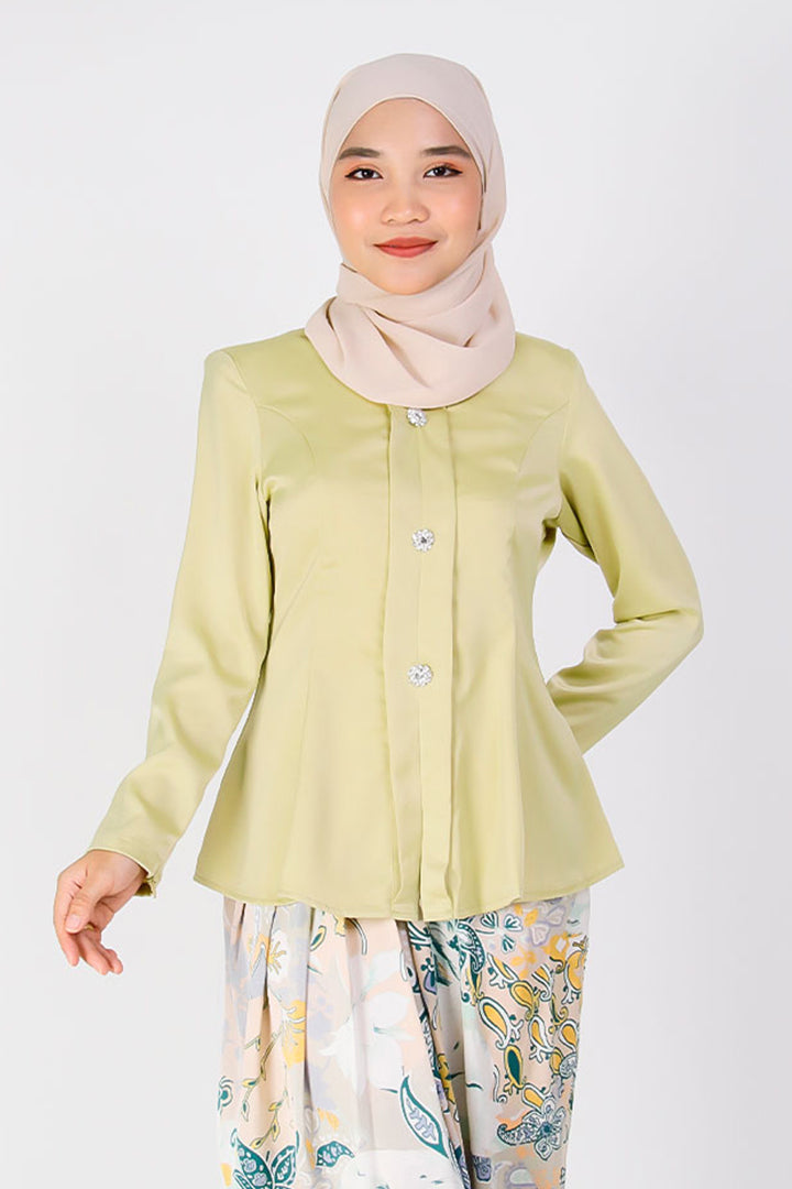 Bingka Kebaya Top Apple Green
