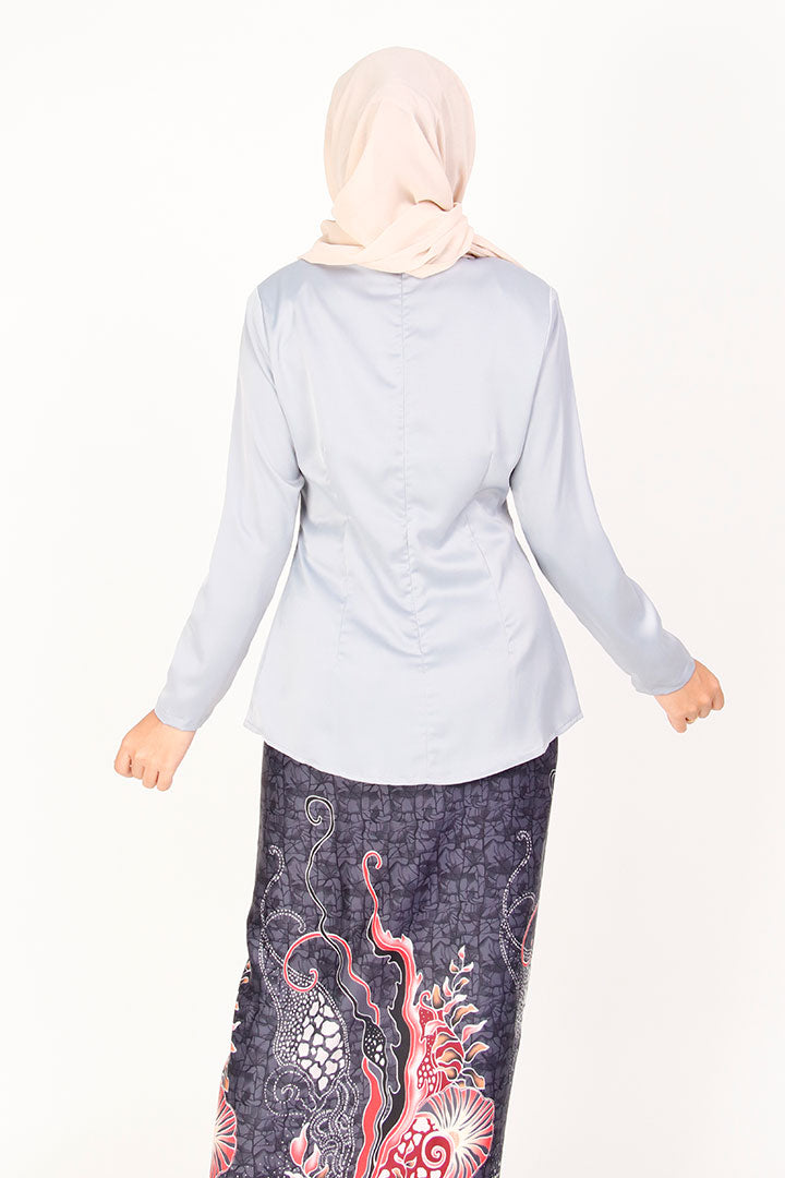 Bingka Kebaya Top Grey