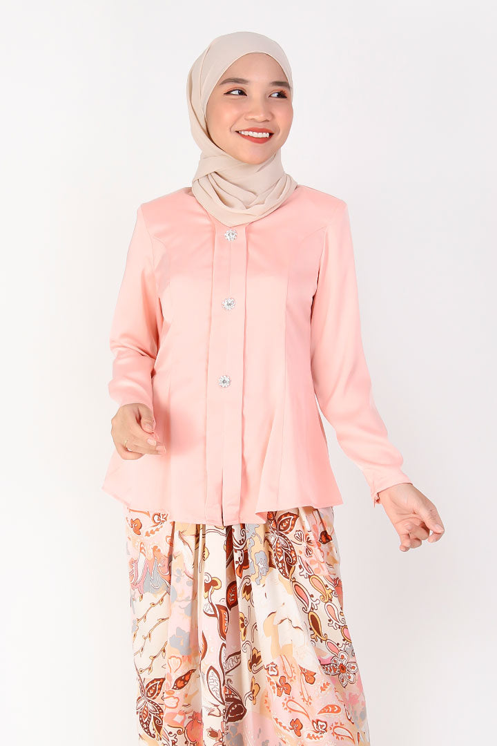 Bingka Kebaya Top Peach