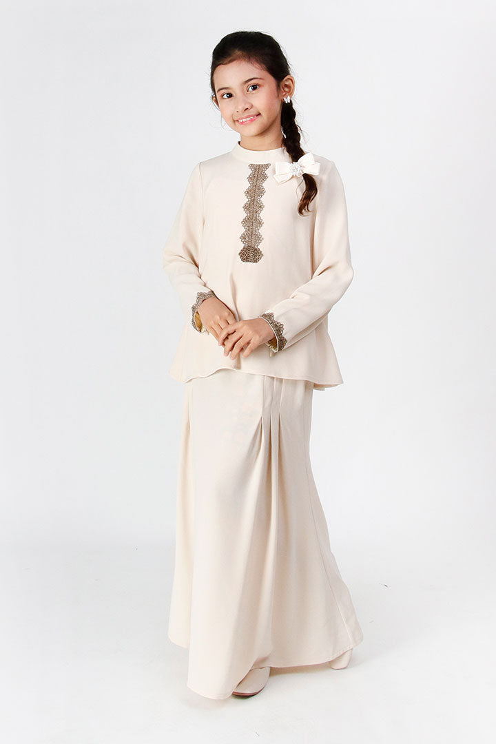 Ameesha Kids Kurung Beige