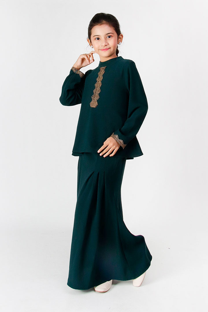 Ameesha Kids Kurung Emerald