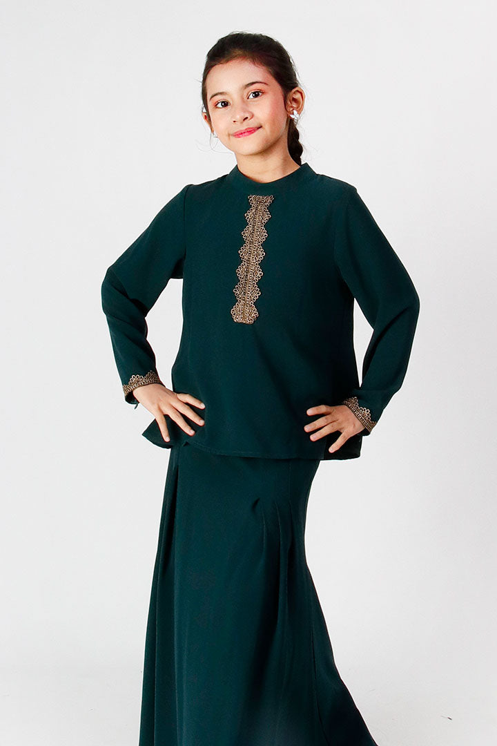 Ameesha Kids Kurung Emerald