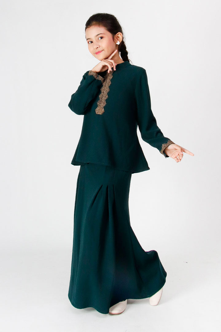 Ameesha Kids Kurung Emerald