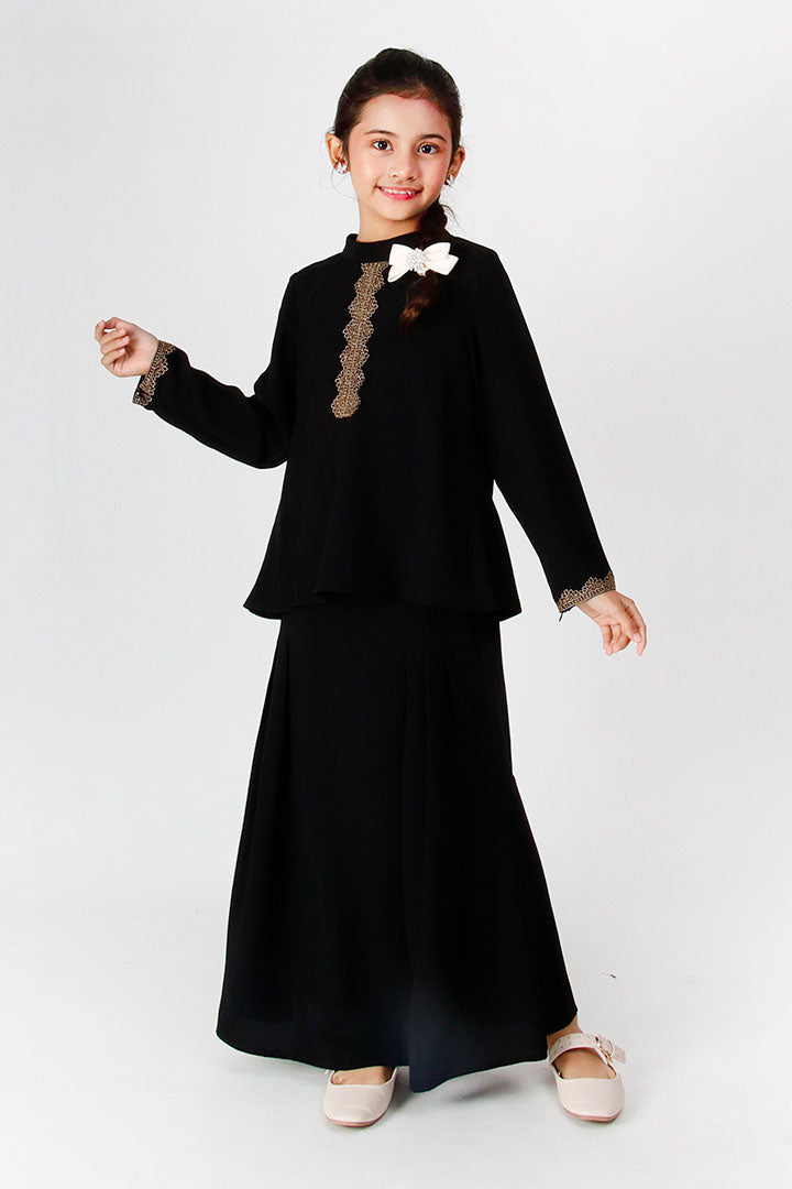 Ameesha Kids Kurung Black