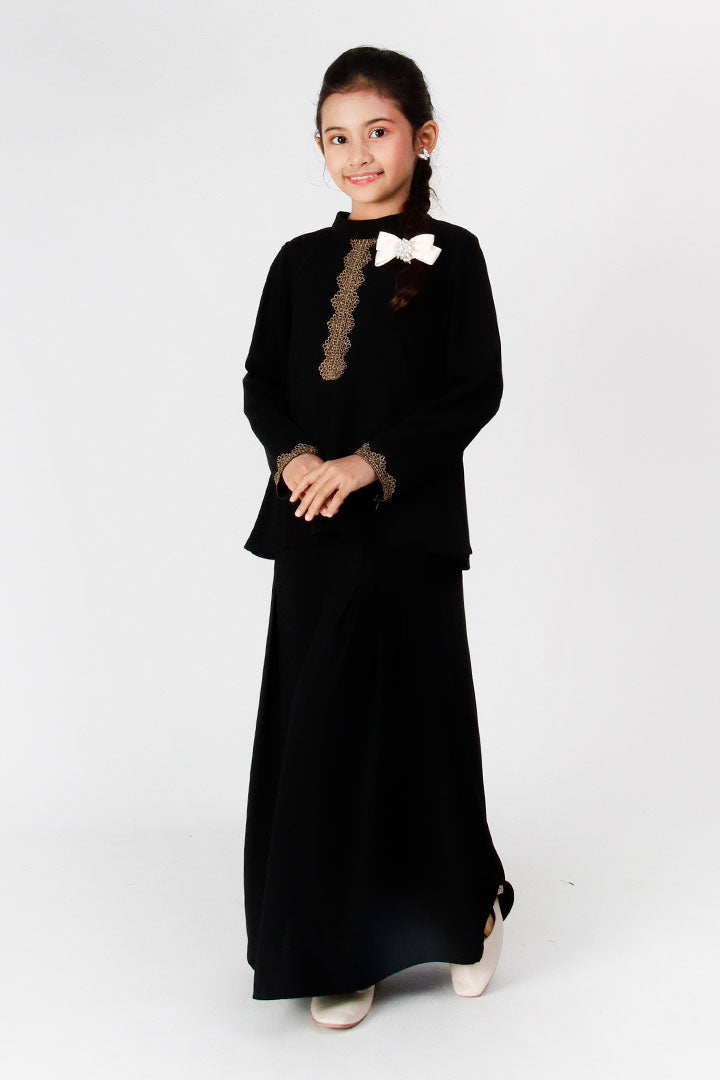 Ameesha Kids Kurung Black