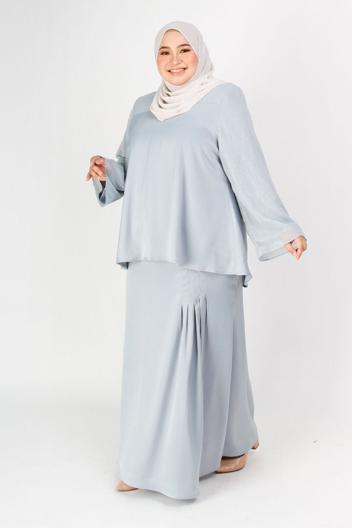 Ariel Plus Kurung Grey