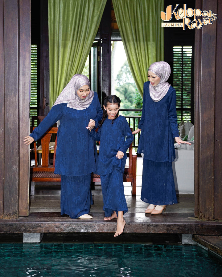 Cempaka Kids Kurung Blue