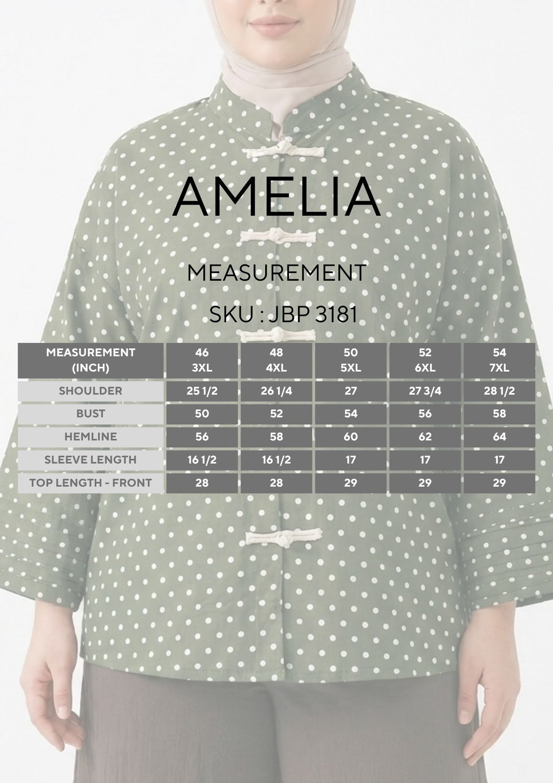 Amelia Plus Polka Dot Blouse