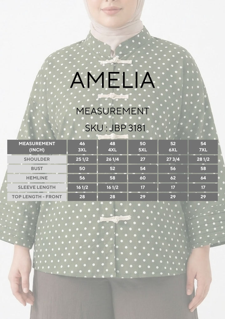 Amelia Plus Polka Dot Blouse