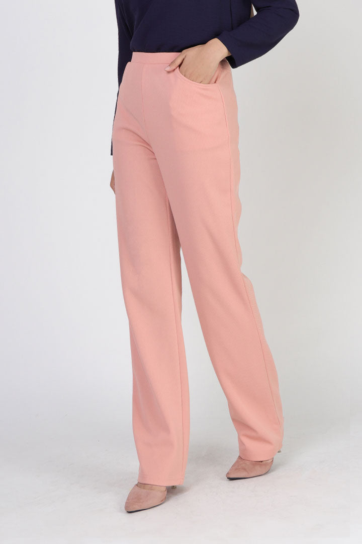 Hazel Straight Leg Pant Salmon