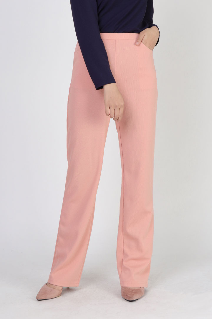 Hazel Straight Leg Pant Salmon