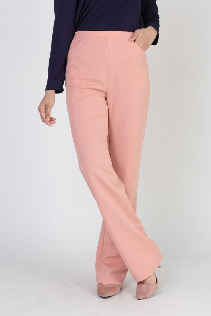Hazel Straight Leg Pant Salmon